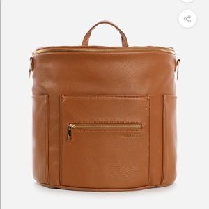 Dawn design diaper backpack in brown